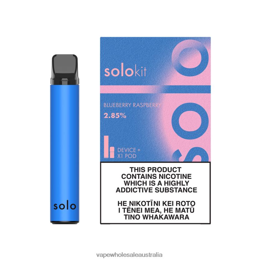 Vape Wholesale Supplier - Solo Pod Kit Blueberry Raspberry 4BT8JZ43