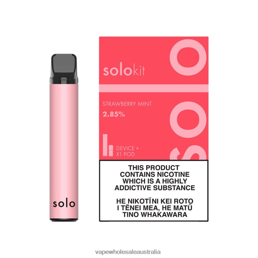 Vape Wholesale Sydney - Solo Pod Kit Strawberry Mint 4BT8JZ41