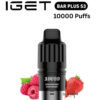 IGET BAR PLUS S3 POD ONLY – STRAWBERRY RASPBERRY – 10.000 PUFFS import placeholder for 14231