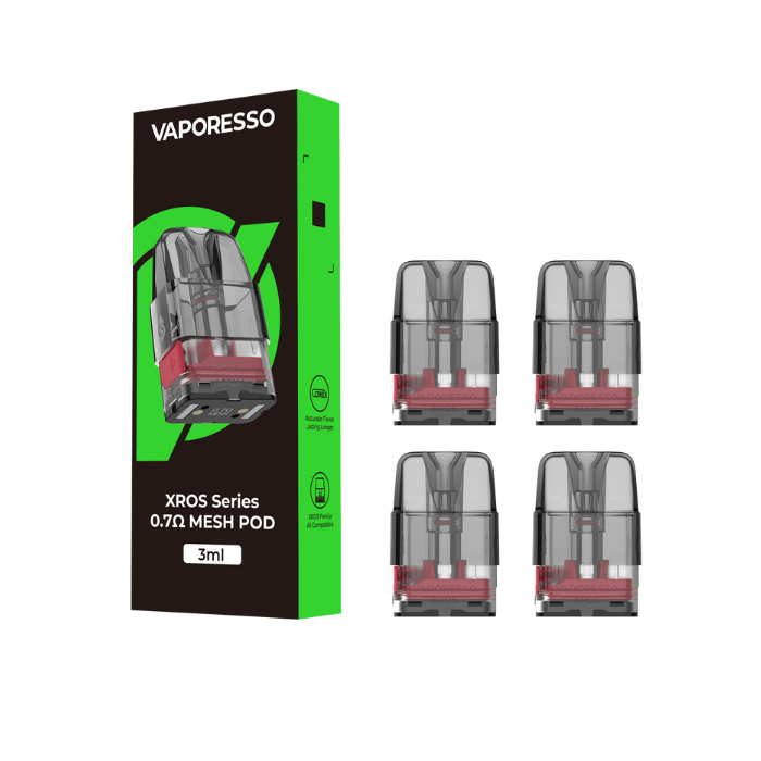 vaporesso xros pod cartridges 2ml/3ml 4 pack vaporesso xros pod cartridges 2ml/3ml 4 pack