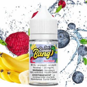 blueberry raspberry salt by banana bang e liquid