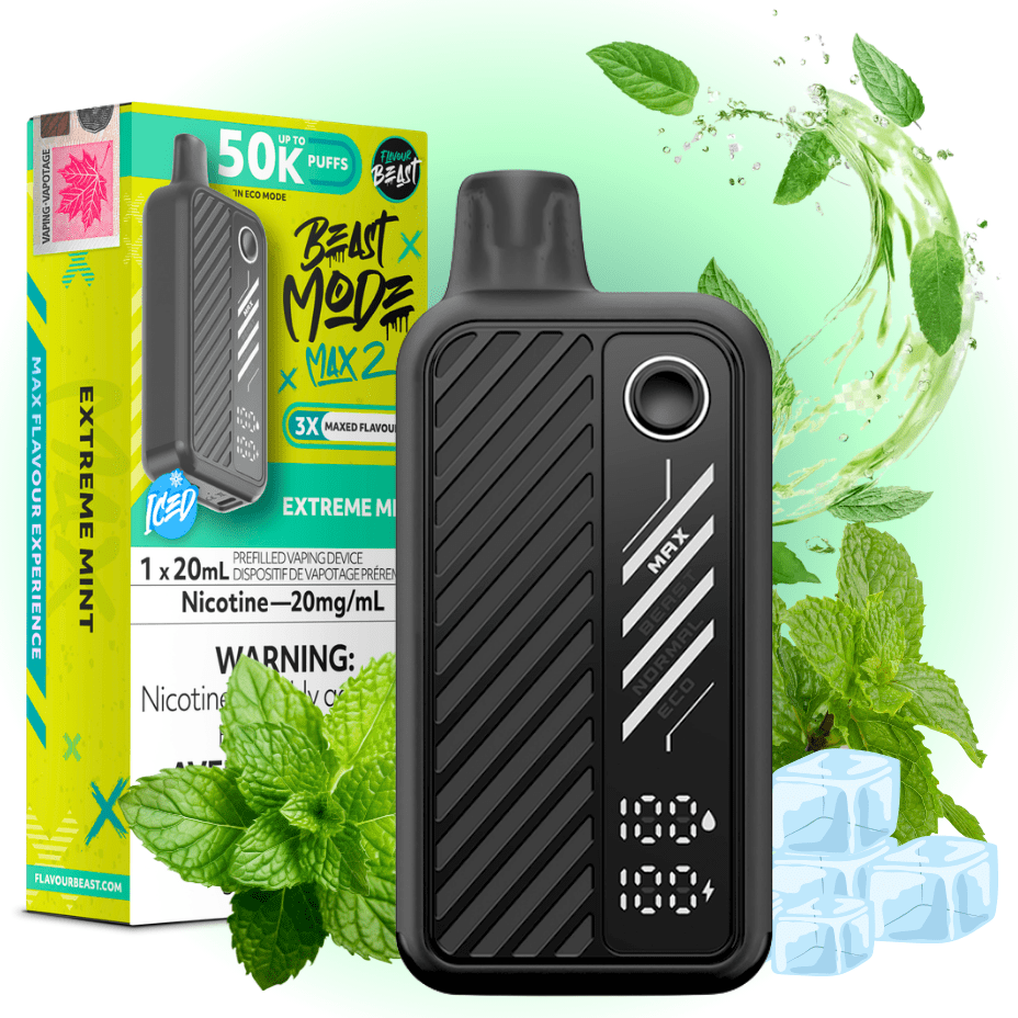 flavour beast beast mode max 2 50k disposable vape extreme mint flavour beast beast mode max 2 50k disposable vape extreme mint
