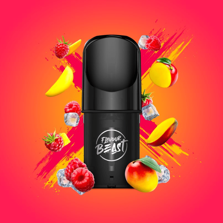 flavour beast pods ragin' razz mango (s compatible) flavour beast pods ragin' razz mango (s compatible)