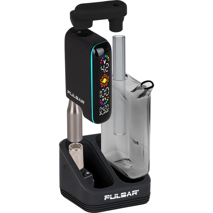 pulsar 510 dl 5.0 bubbler dab kit w/ wax atomizer black pulsar 510 dl 5.0 bubbler dab kit w/ wax atomizer black