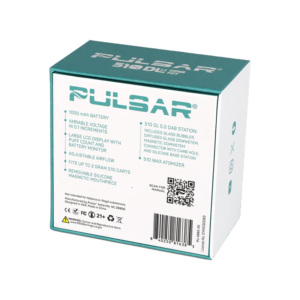 pulsar 510 dl 5.0 bubbler dab kit w/ wax atomizer black
