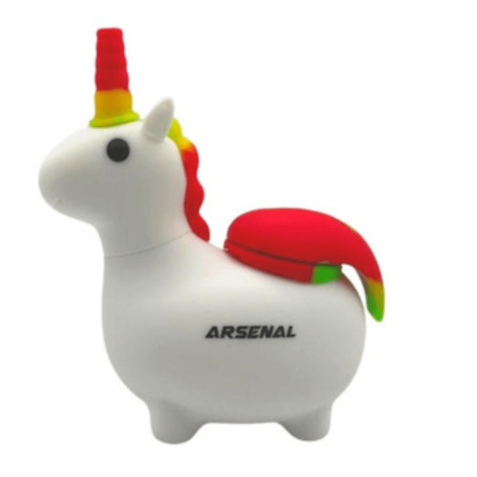 silicone unicorn bubbler pipe 6" silicone unicorn bubbler pipe 6"