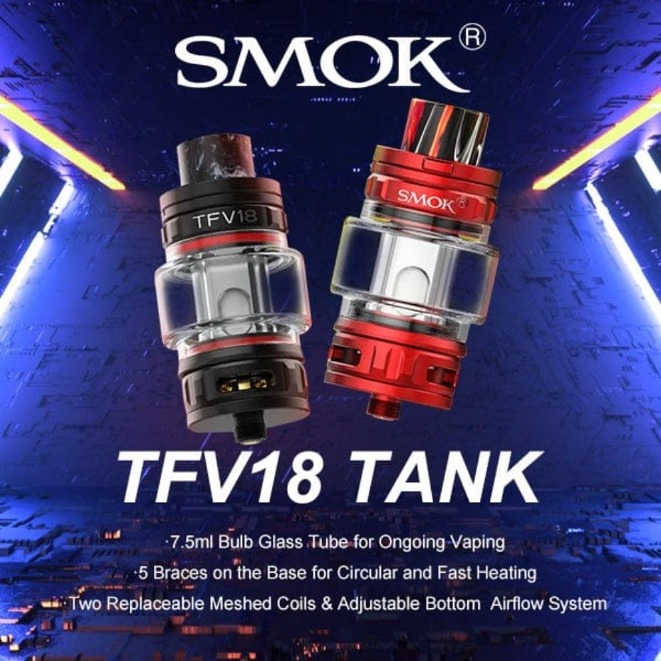 smok tfv18 tank 7.5ml smok tfv18 tank 7.5ml