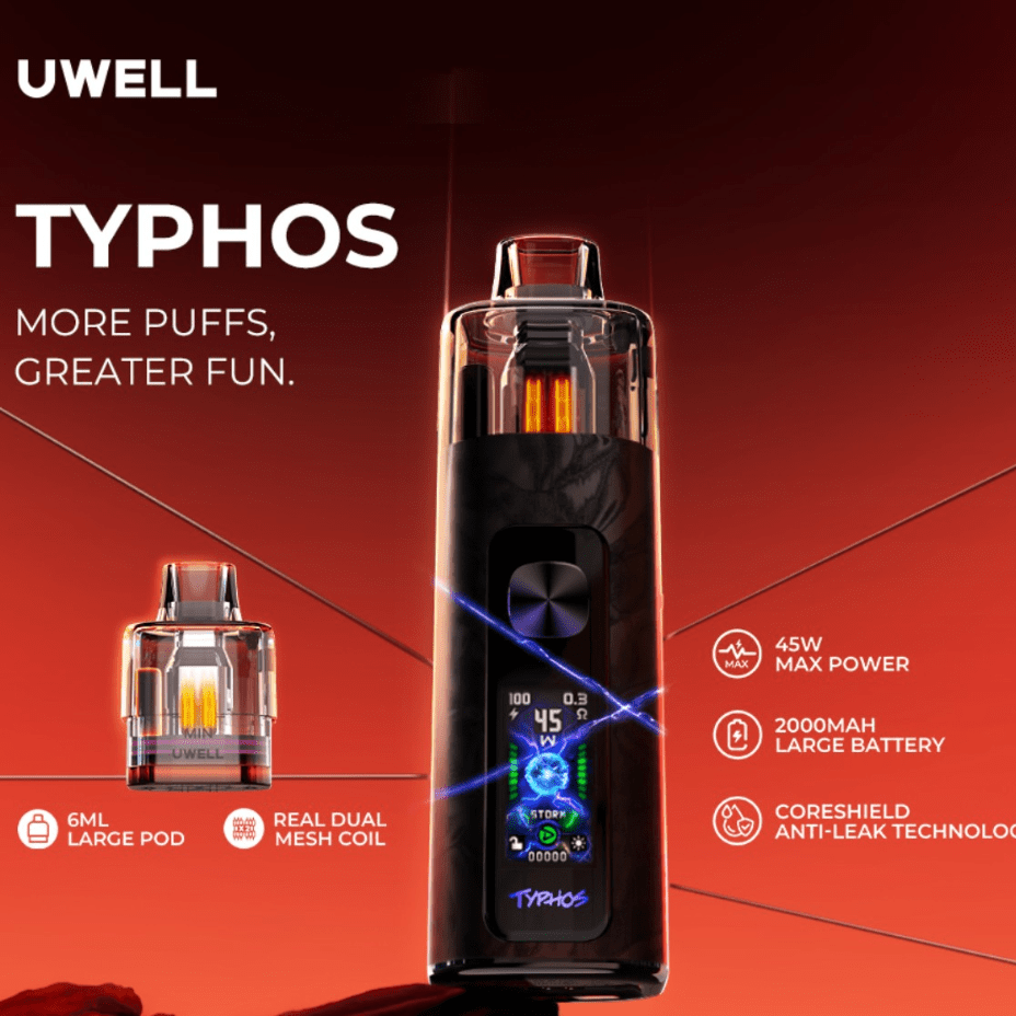 uwell typhos pod kit 2000mah uwell typhos pod kit 2000mah